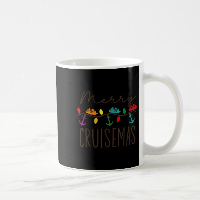 Merry Cruisemas Cruise Christmas Lights Matching F Kaffemugg (Höger)