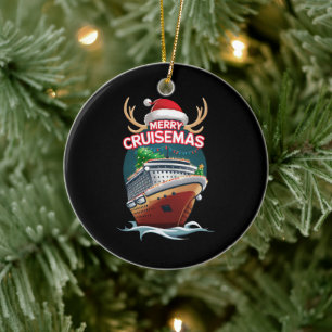 Merry Cruisemas Cruise Frakt Family julfjällnyj Julgransprydnad Keramik