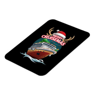 Merry Cruisemas Cruise Frakt Family julfjällnyj Magnet