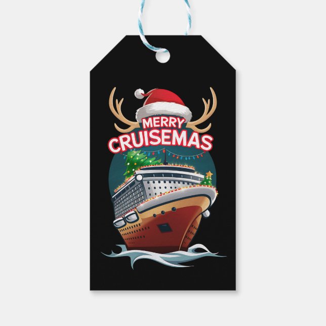 Merry Cruisemas Cruise Frakt Family julfjällnyj Presentetikett (Baksidan)