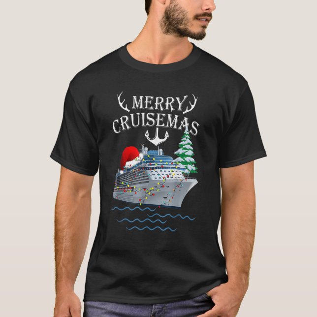 Merry Cruisemas  Cruise Ship Matching Family Chris T Shirt (Framsida)