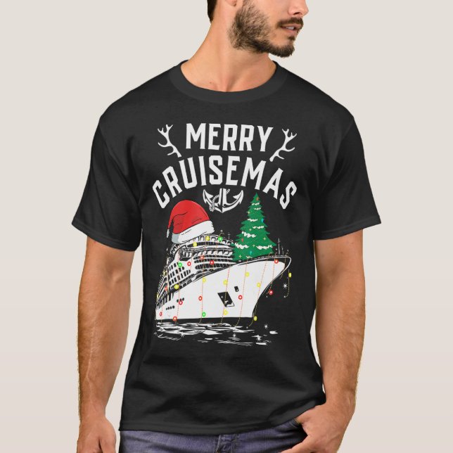 Merry Cruisemas Cruisemas Frakt Family jul 1 T Shirt (Framsida)