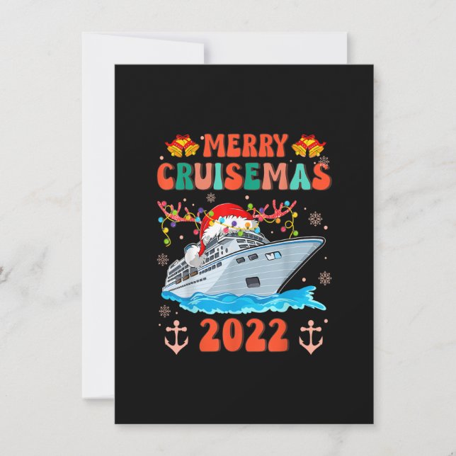 Merry Cruisemas Family Cruise jul 2022 Groov Inbjudningar (Framsida)