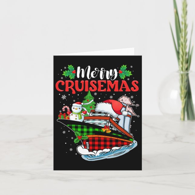 Merry Cruisemas Family Cruise jul Funy Kort (Framsida)
