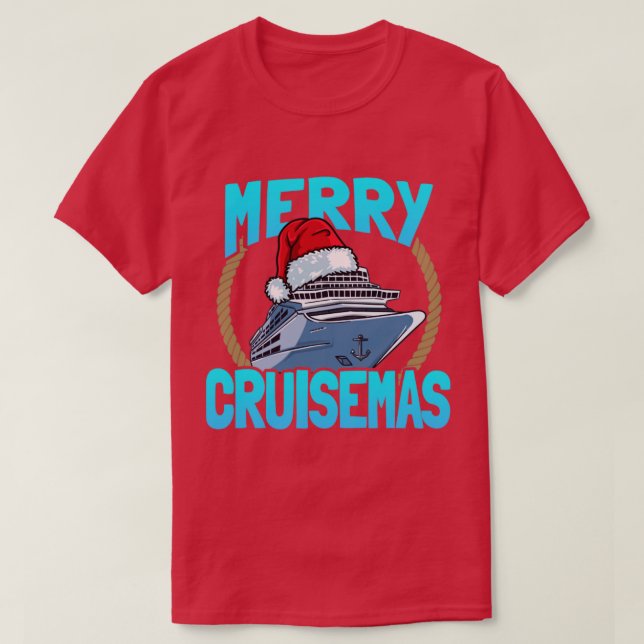 Merry Cruisemas Family Cruise jul T Shirt (Design framsida)