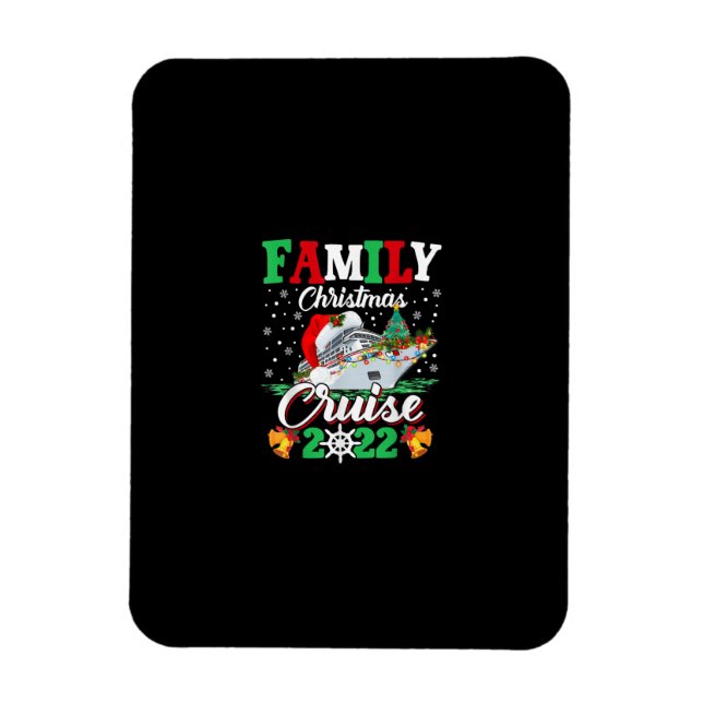 Merry Cruisemas Family jul Cruise 2022 Funny Magnet (Vertikal)