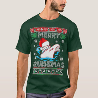 Merry Cruisemas Funny Cruise Frakt Family Ugly Chr T Shirt