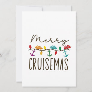 Merry Cruisemas jul - matchning av julgrusfamiljen Inbjudningar