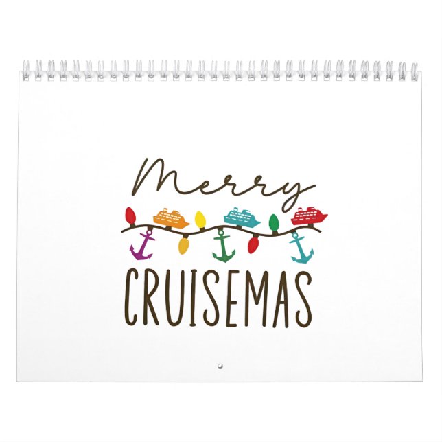 Merry Cruisemas jul - matchning av julgrusfamiljen Kalender (Omslag)