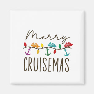 Merry Cruisemas jul - matchning av julgrusfamiljen Magnet