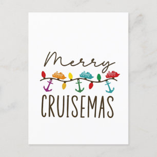 Merry Cruisemas jul - matchning av julgrusfamiljen Meddelande Vykort