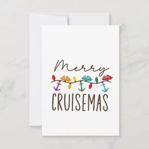 Merry Cruisemas jul - matchning av julgrusfamiljen Tack Kort