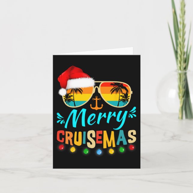 Merry Cruisemas jul Santa Reindeer Cruise Kort (Framsida)