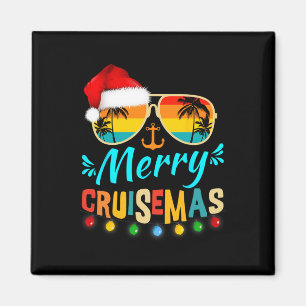Merry Cruisemas jul Santa Reindeer Cruise Magnet