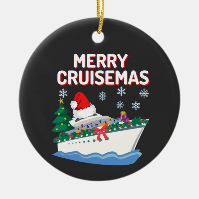 Merry Cruisemas Julgransprydnad Keramik (Framsidan)
