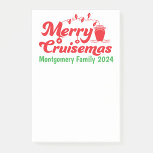 Merry Cruisemas Personlig Family Group Post-it Block