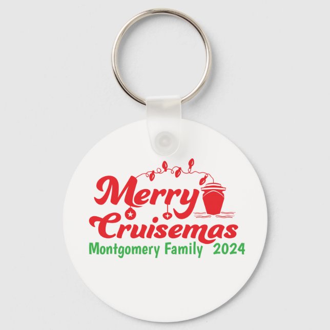 Merry Cruisemas Personlig Family Nyckelring (Framsida)