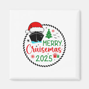 Merry Cruisemas Santa Hat Cruise Frakt jul Cr Magnet