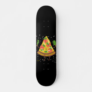 MERRY CRUSTMAS Lustiga julpizzappun Mini Skateboard Bräda 18,5 Cm