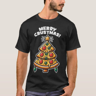 Merry Crustmas Pizza Träd - Nyj jul T Shirt