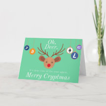 Merry Cryptmas Crypto Bitcoin Blockchain Helgdag