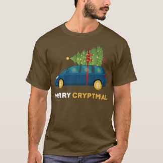Merry Cryptmas Funny Bitcoin Crypto BTC Festive Ch T Shirt