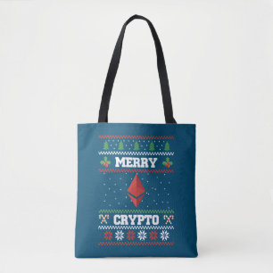 Merry Crypto Etherum Ugly jul Sweater Tygkasse