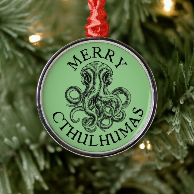 Merry Cthulhumas Cthulhu Lovecraft Julgransprydnad Metall (Träd)
