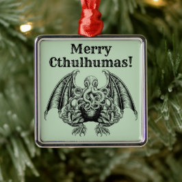 Merry Cthulhumas Lovecraft Cthulhu Julgransprydnad Metall