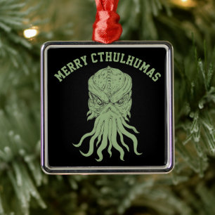 Merry Cthulhumas Lovecraft Cthulhu Julgransprydnad Metall