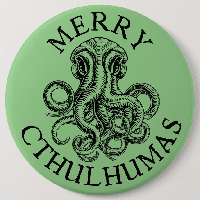 Merry Cthulhumas Lovecraft Cthulhu Knapp (Framsida)