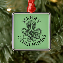 Merry Cthulhumas Lovecraft Cthulhu Metall Ornament