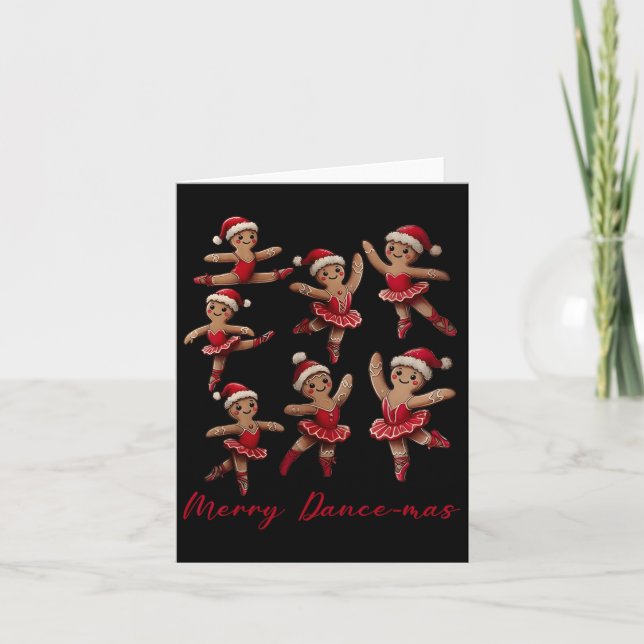 Merry Dancemas Gingergold Dancer Ballet jul Kort (Framsida)