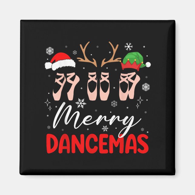Merry Dancemas jul Ballet Scute Ss Cute Sss Magnet (Framsidan)