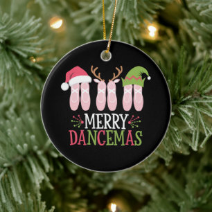 Merry Dancemas jul Ballet Shoes Dancing Julgransprydnad Keramik