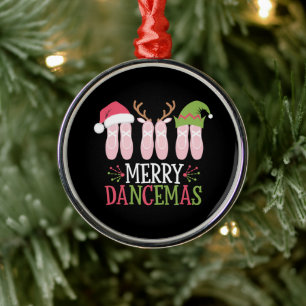 Merry Dancemas jul Ballet Shoes Dancing Julgransprydnad Metall