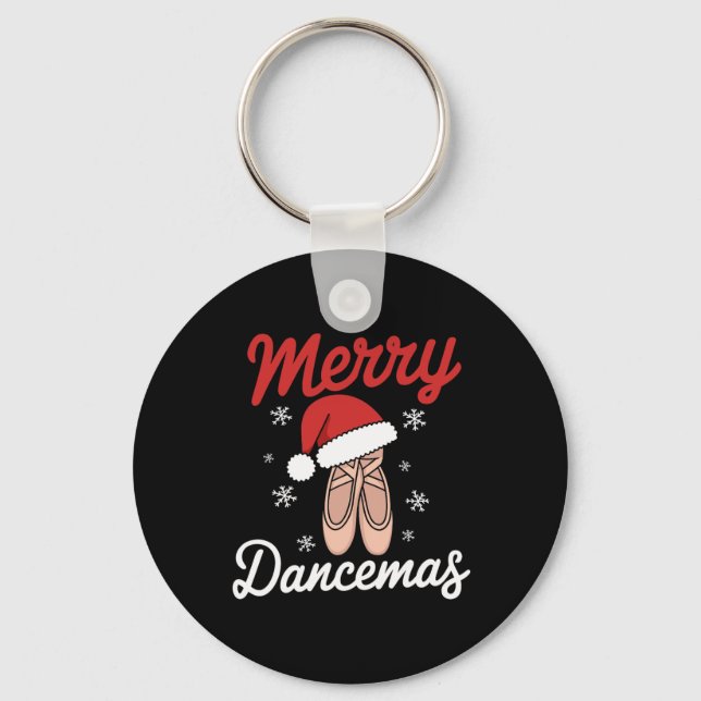Merry Dancemas Llet Dancer Teacher Christmas Dance Nyckelring (Framsida)