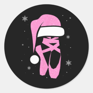 Merry Dancemas Santa Hat Funny Julafton Jul Wome Runt Klistermärke