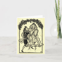 Merry Dancers- Woodcut
