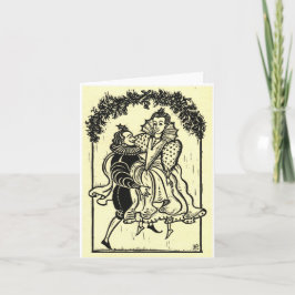 Merry Dancers- Woodcut Kort
