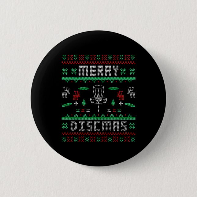 Merry Discmas Disk Golf Ugly jul Merry Chris Knapp (Framsida)