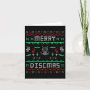 Merry Discmas Disk Golf Ugly jul Merry Chris Kort