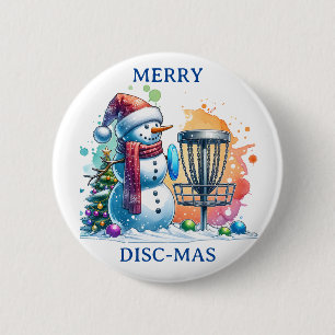 Merry Disk-mas   Guldjul Knapp