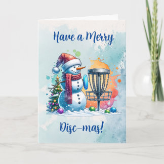Merry Disk-mas | Jul på skivgolf-Personligen Kort