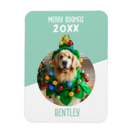 Merry Dogmas Anpassningsbar Hund Photo jul Keepsak Magnet