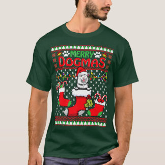 Merry Dogmas Finnish Lapphund Dog Funny Ugly Chris T Shirt