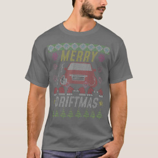 Merry Driftmas Funny Ugly julsötare T Shirt
