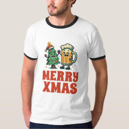 Merry Drunk Funny jul T Shirt