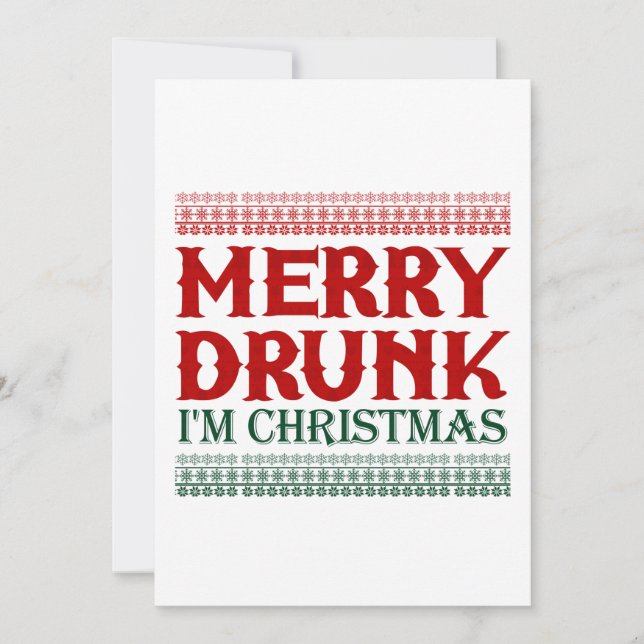 Merry Drunk, jag är julgransidea till jul (Framsida)