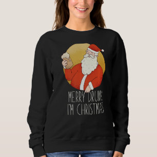 Merry Drunk, jag är julklapp Jultomten Beer M T Shirt